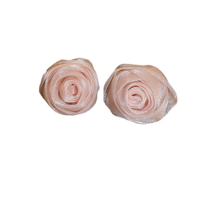 Wholesale Pearl flower earrings, fashionable, elegant, personalized earrings, niche, light luxury, high-end earrings