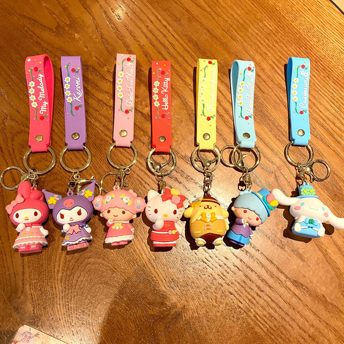 Wholesale Silicone Cartoon Doll Keychain JDC-KC-MingT228