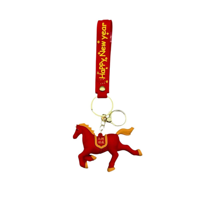 Wholesale 3D PVC Year of the Horse Keychain
