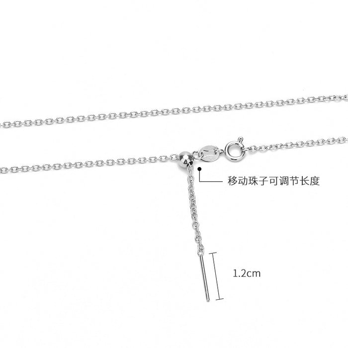 Wholesale Color-free titanium pin  chain adjustable diy pearl necklace cross chain jewelry chain