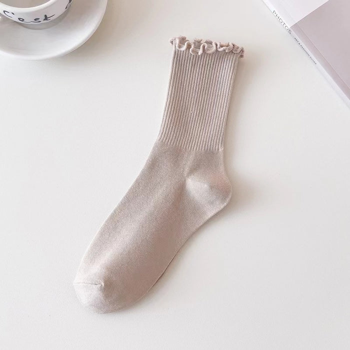 Wholesale Socks, mid length socks, stacked socks, college style socks