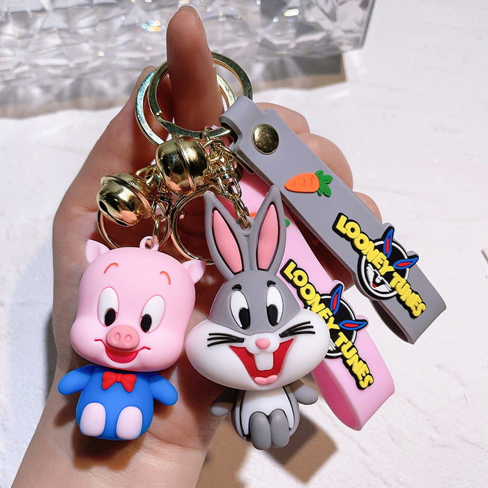 Wholesale Cartoon Doll Silicone Keychain JDC-KC-QiChao003