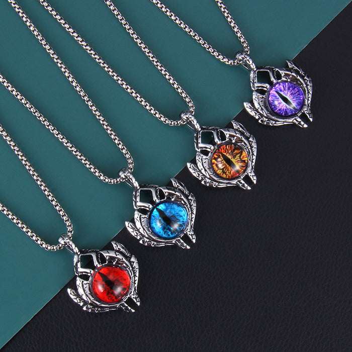 Wholesale Alloy Türkiye Devil's Eye Pendant Necklace JDC-NE-GangM003