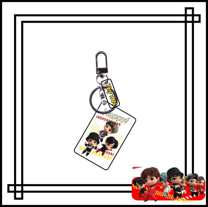 Wholesale Cartoon Double Layer Transparent Acrylic Keychain JDC-KC-YaQ004