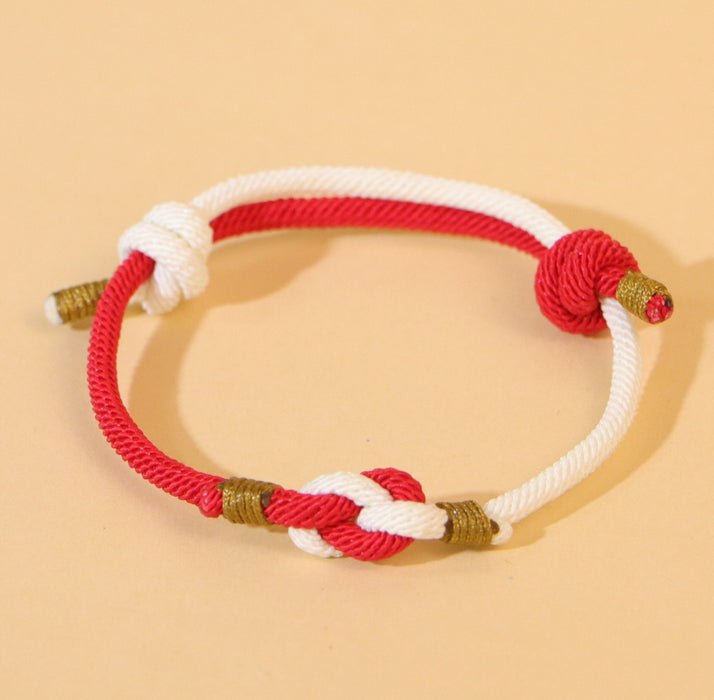 Wholesale Red rope everlasting longing for each other lovers bracelet jewelry keepsake commemorative diamond knot bracelet hand woven hand rope