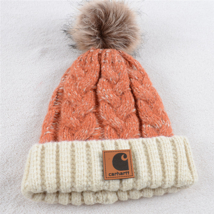 Wholesale Hat Acrylic Thermal Mixed Color Thread Twist Thermal Knitted Hat (F) JDC-FH-KuT014