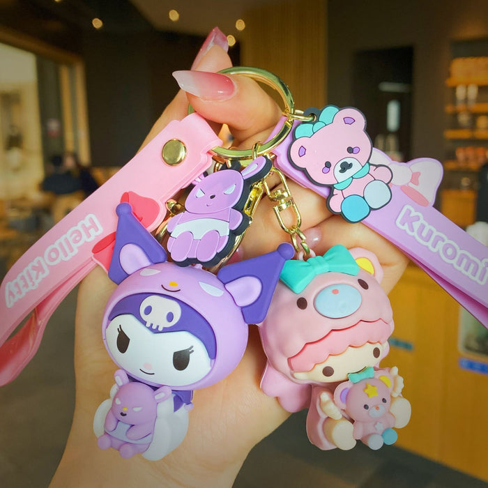 Wholesale Cartoon Doll Silicone Keychain JDC-KC-MingT059