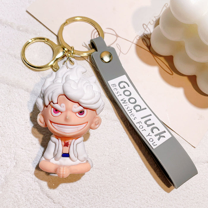 Wholesale Cartoon Anime Silicone Keychain JDC-KC-Qiwei032