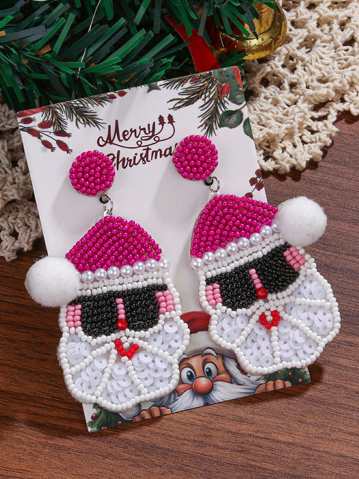Wholesale Christmas Series Deer Boots Earrings