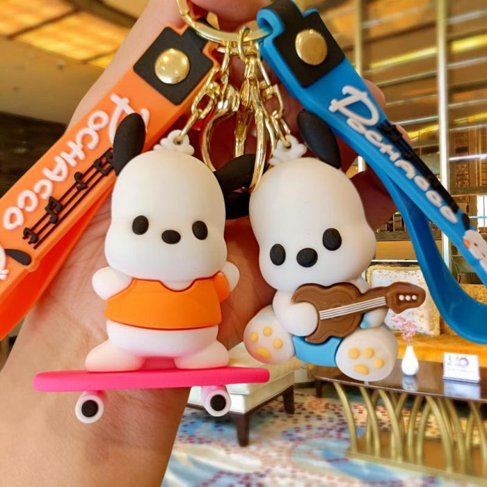 Wholesale Cute 3D Doll Silicone Keychain JDC-KC-MingT136