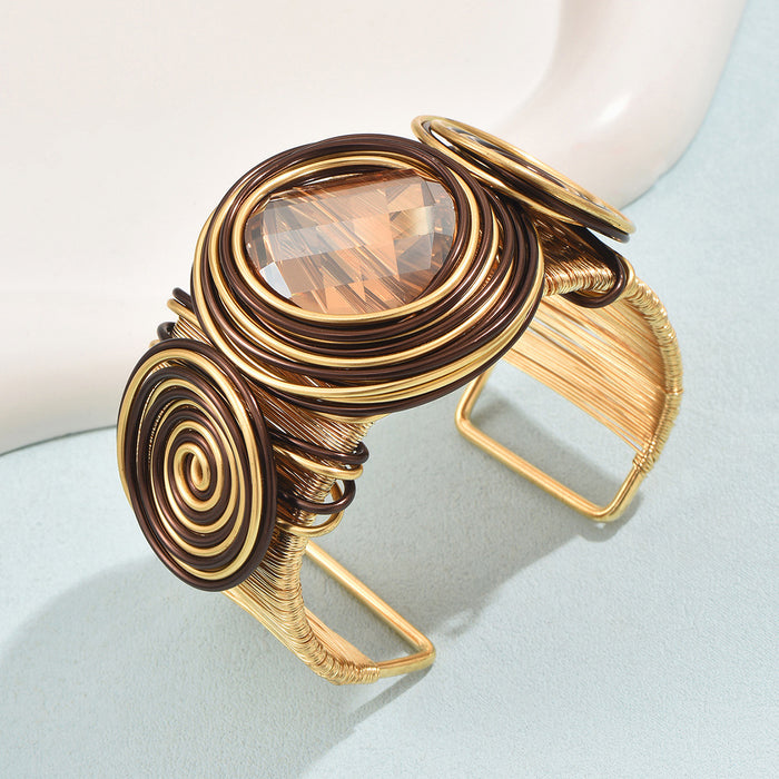 Wholesale Handmade geometric jewelry with flower bracelets