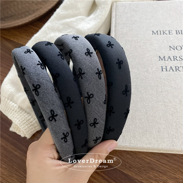 Wholesale Wave Point Love Bow Hair Hoop Fashion Headband Versatile Headwear Hair Accessories