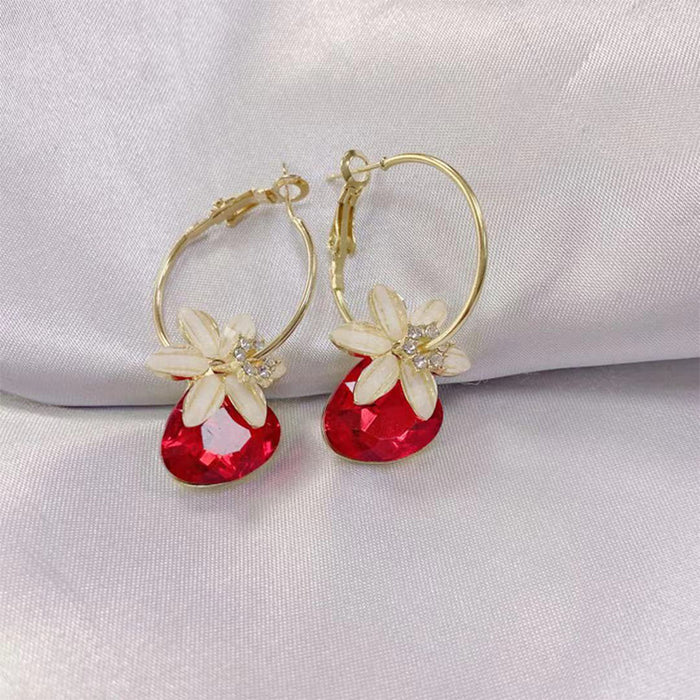 Wholesale   long earrings for women  red Agate Pearl earrings earrings