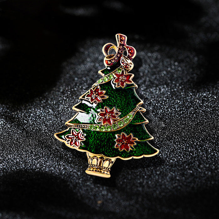 Wholesale Christmas series brooch cartoon snowman brooch pin holiday gift clothing accessories Christmas decoration