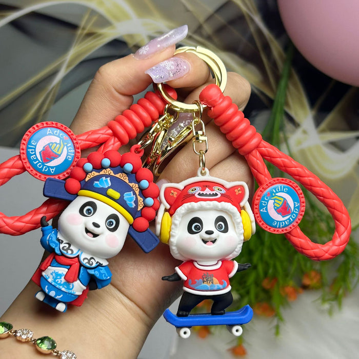 Wholesale  Panda Key Chain  Car Hanging Bag Accessories Keychain Pendant Doll Small Gift