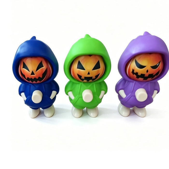 Wholesale Plastic  Hooded Pumpkin Figure Keychain Creative Ghost Blue Pendant Gift Decorative Accessory