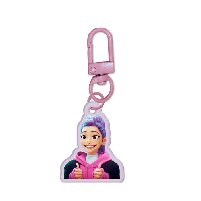 Wholesale 12pcs Custom Acrylic Cartoon Anime Double-Sided Keychain