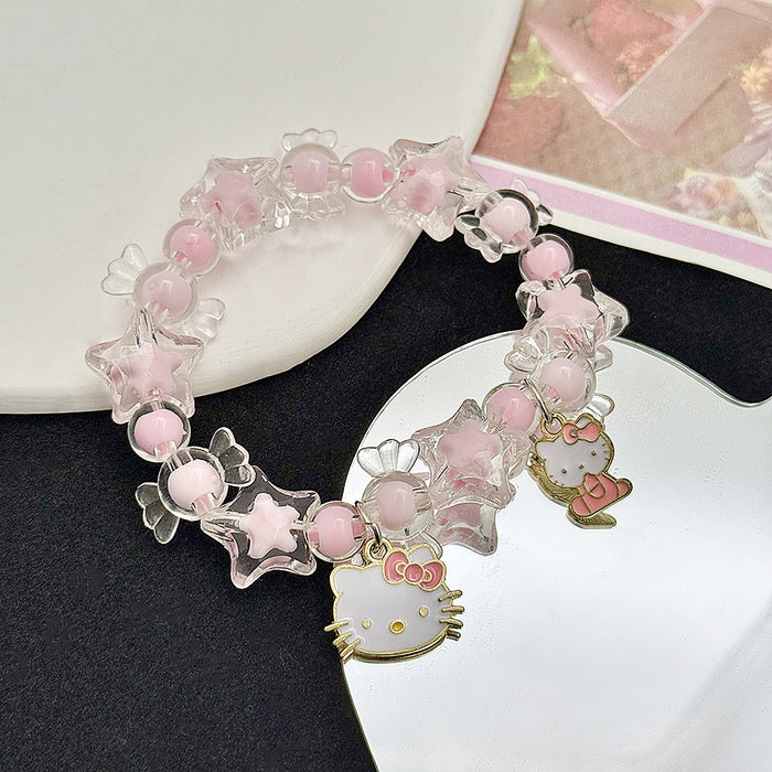 Wholesale cartoon cute crystal beaded bracelet