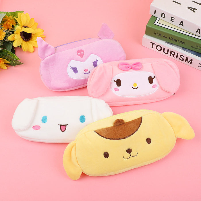 Wholesale Cute Plush Embroidered Pencil Cases