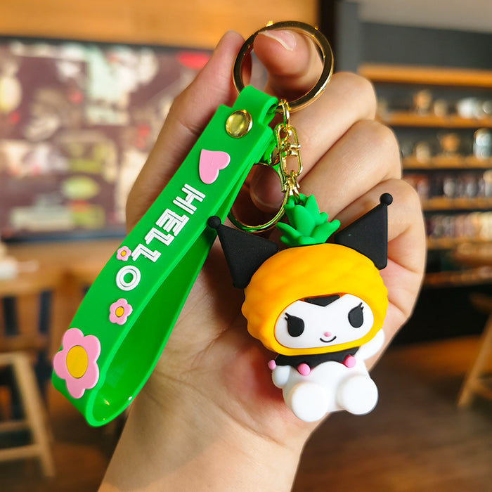 Wholesale Cartoon Doll Silicone Keychain JDC-KC-Tingm238