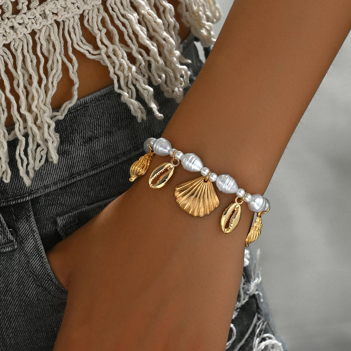 Wholesale  Fashion Irregular Imitation Pearl Bracelet