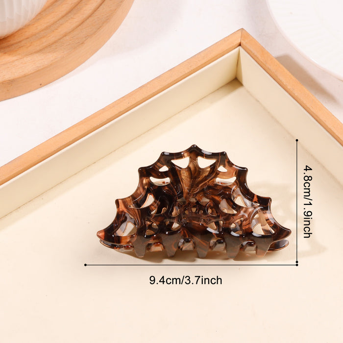 Wholesale   Web Hollow Shark Hair Clip Women S Tortoiseshell Gothic Hair Claw Fashion Accessory Boutique Resale