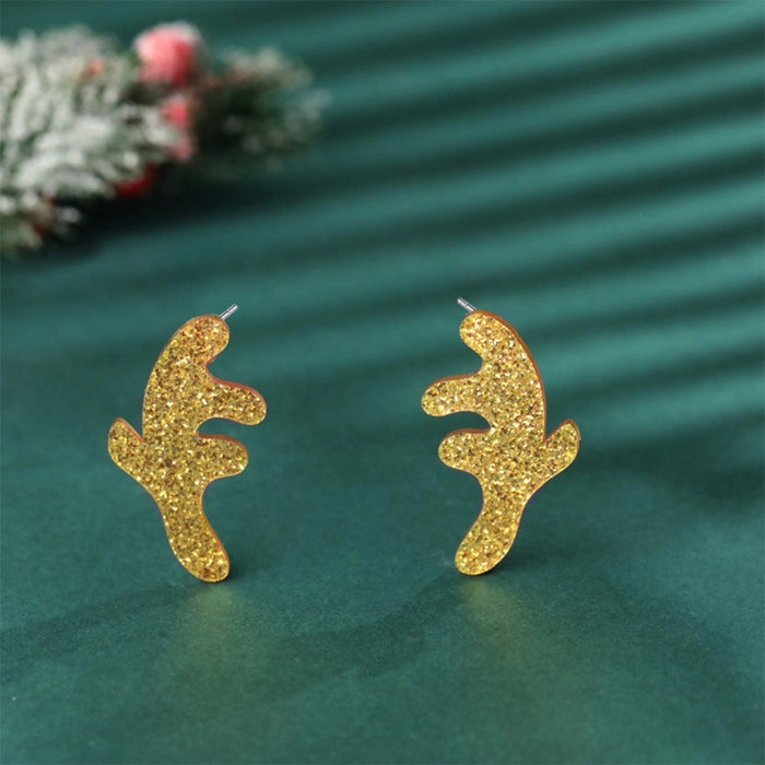 Wholesale Acrylic Christmas Tree Hat Stocking Elk Earrings