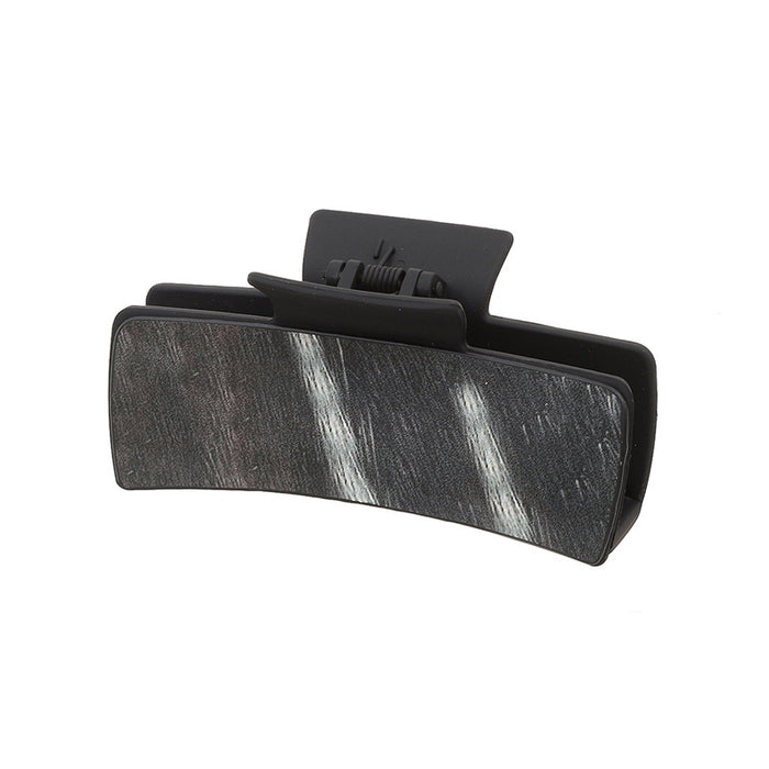 Wholesale Western Denim Style Horse Hair Craft Leather Women' s Hair Clip Grab Clip Shark Clip Hair Accessories Clip