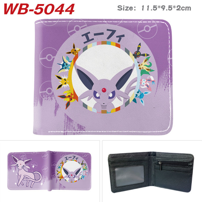 Wholesale Cute Anime Elf Pattern PU Bifold Wallet Short Card Holder Coin Purse Everyday Chic Fashion Accessory