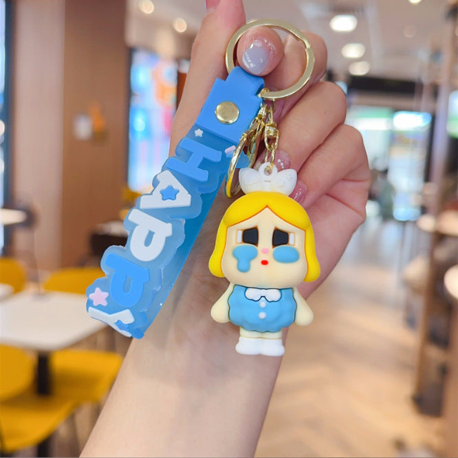 Wholesale Crying Doll Keychain Pendant Cute PVC Cartoon Bag Charm Gift Boutique Resale