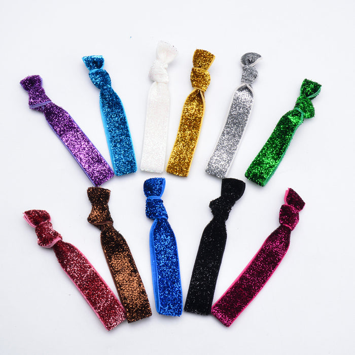 Wholesale Sequin Knotted Hair Tie JDC-HS-CaiS001