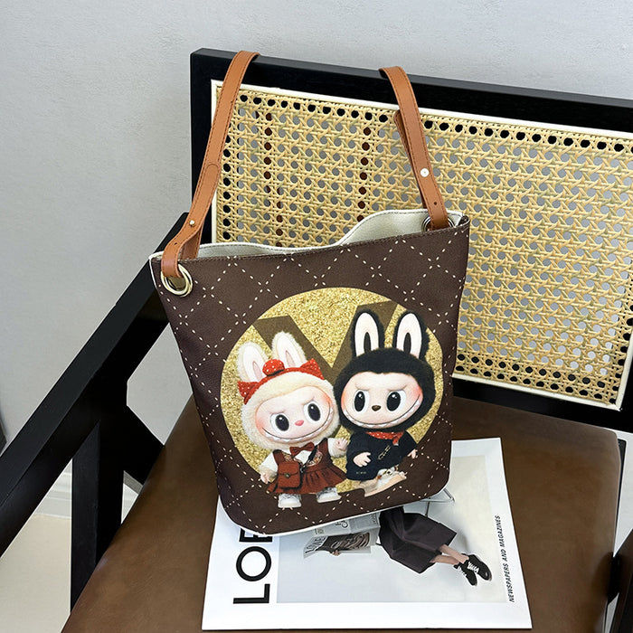 Wholesale Cartoon Trendy Shoulder Bag Cute and Exquisite Pendant Printed Crossbody Bag