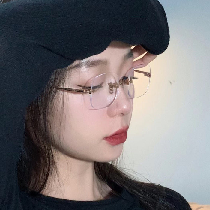Wholesale Frameless glasses without borders can be paired with myopia