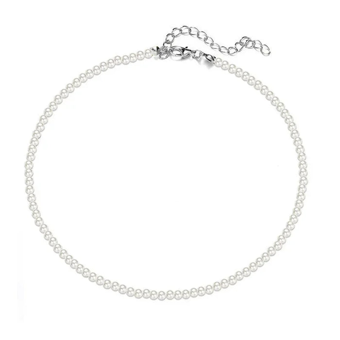 Wholesale Luxurious Aurora White High Brightness Pearl Necklace with High Grade Sense Clavicle Chain