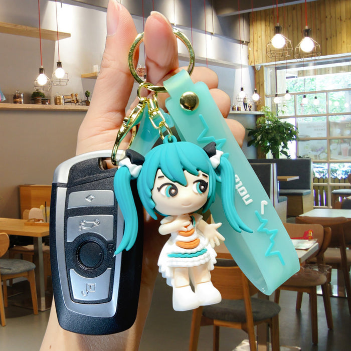 Wholesale PVC Cartoon Cute Doll Keychain JDC-KC-Yid026