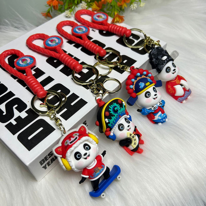 Wholesale  Panda Key Chain  Car Hanging Bag Accessories Keychain Pendant Doll Small Gift