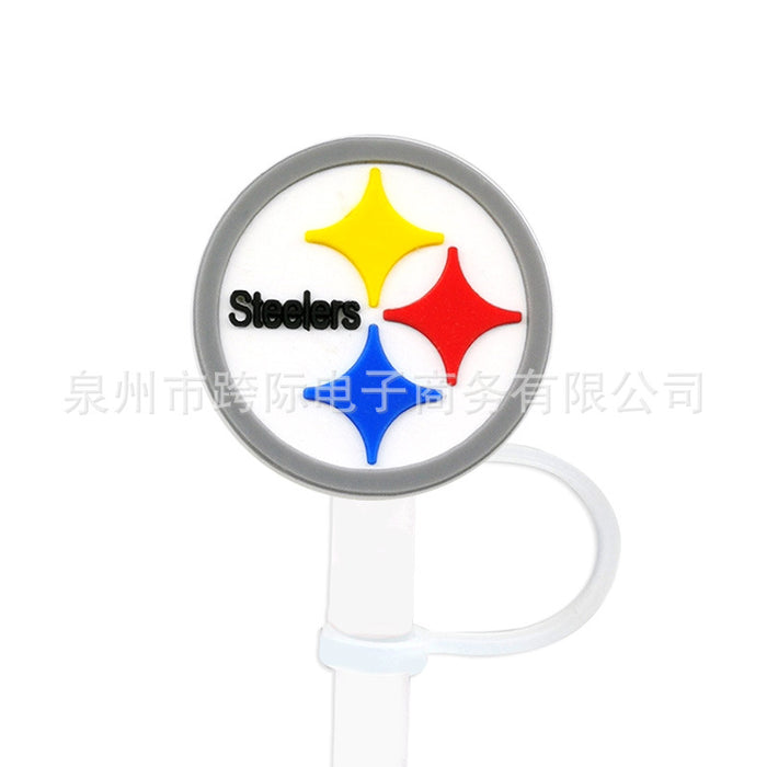 Wholesale 10pcs Silicone American Football Straw Cover JDC-SCR-KuaJ010