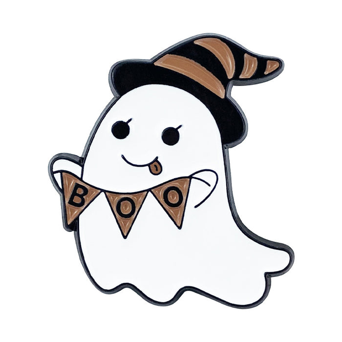 Wholesale Ghost Pumpkin Brooch Pin Zinc Alloy Cartoon Badge Party Fashion Accessory Gift MOQ≥2