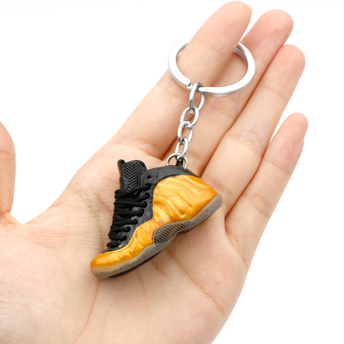 Wholesale 3D Stereoscopic Basketball Shoes PVC Keychains JDC-KC-QLPing019