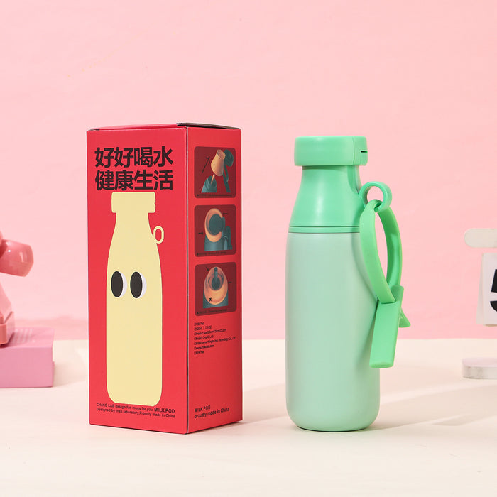 Wholesale Portable stainless steel thermos cup with straws in various bright colors
