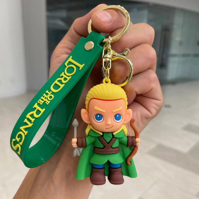 Wholesale 3pcs Silicone Cartoon Keychain Bag Charm