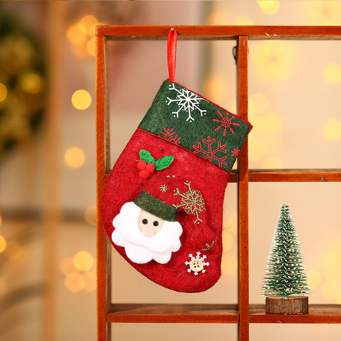 Wholesale Christmas stocking gift bags,  Christmas scene window display pendants,  Christmas decorations,  children' s candy bags