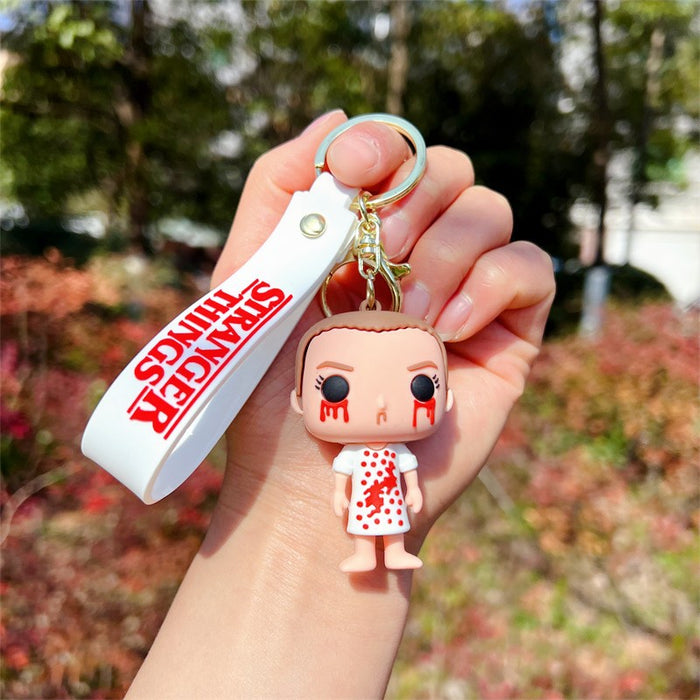 Wholesale Creative Cartoon Silicone Keychain JDC-KC-JinB030