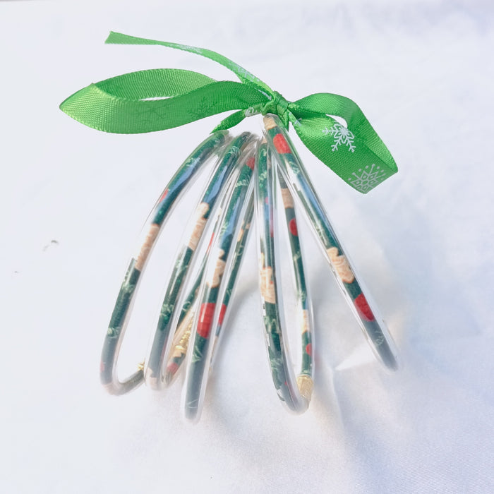 Wholesale multi-layer silicone Christmas bracelet