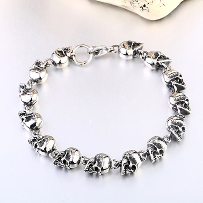 Wholesale Stainless Steel Men's Skull Bracelet JDC-BT-CFL001