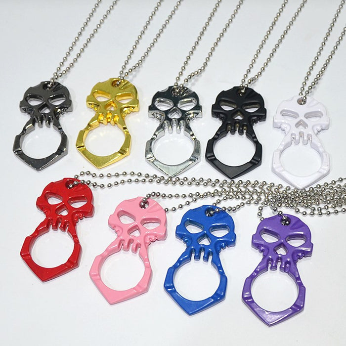 Wholesale Alloy Single Finger Skull Keychain JDC-KC-KB032