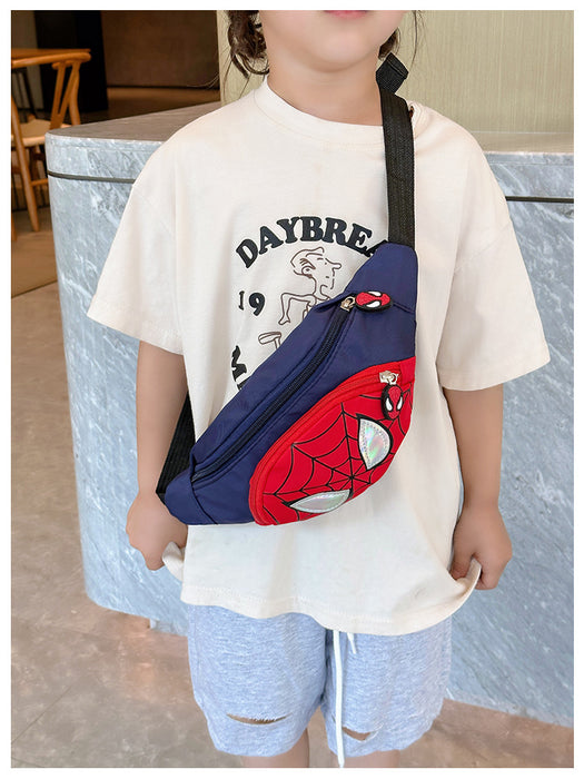 Wholesale Children's canvas chest bag waist bag, new travel backpack, personalized and fashionable children's bag