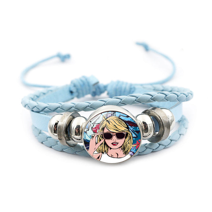 Wholesale Pink Bracelet Jewelry Girl Gift Hot Sale Taylor Swift Fans Around Small Gifts JDC-BT-JY005