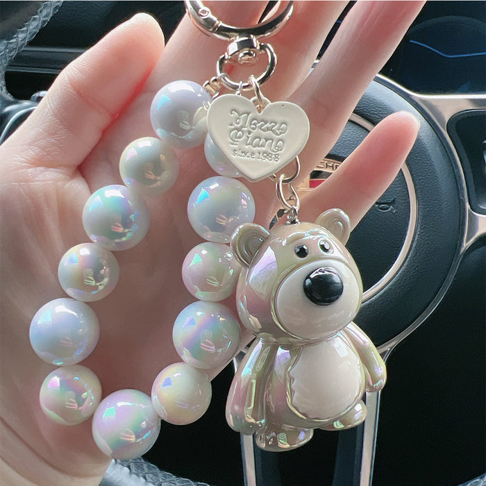 Wholesale  Bear Keychain Couple Cartoon  Pendant Keychain Bag Doll Decorative Pendant