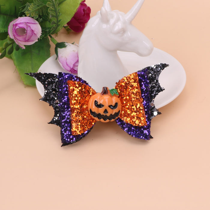 Wholesale Children Halloween Bow Hair Clip JDC-HC-Bais009